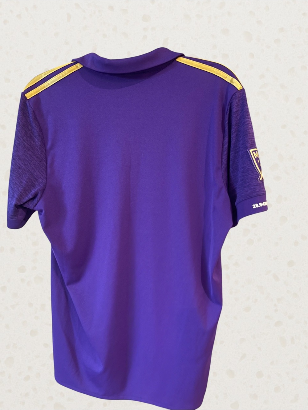 adidas Kids Orlando City Purple Soccer Jersey with Yellow Accents - Picture 3 of 7